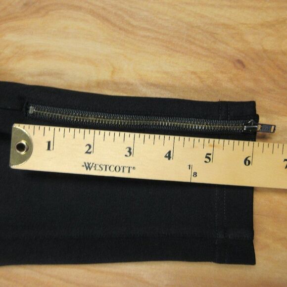 EILEEN FISHER Slim Ankle Zip Riding Pants Sz XS Black Equestrian Ponte Trousers - Picture 16 of 16